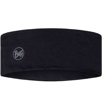 Buff  Merino Lightweight Headband - Solid Black