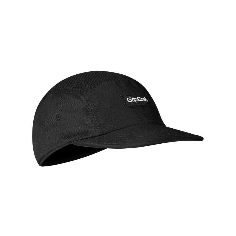 GripGrab 5 Panel Cap - Black