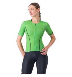 Castelli Anima Flow Maillot manches courtes Femme - kelly green black 047