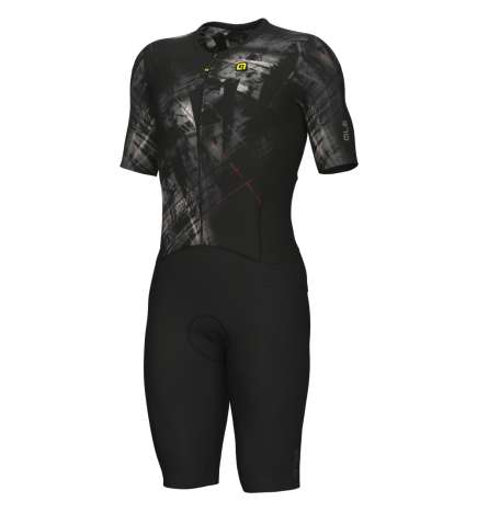 Alé PR-E Mirror Strada Short Sleeve Skinsuit Men - black