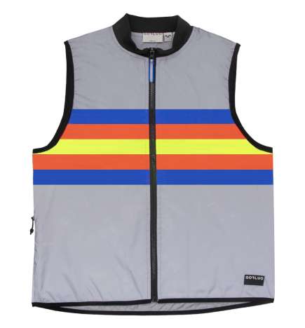 Gofluo Jerome Bodyglower Sicherheitsweste Kinder - Grey Reflective