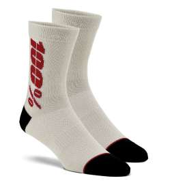 100  Rythym Merino Socks - silver cherry