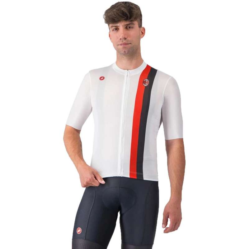 Castelli AC Milan Competizione 3 Kurzarmtrikot Herren - away white 002