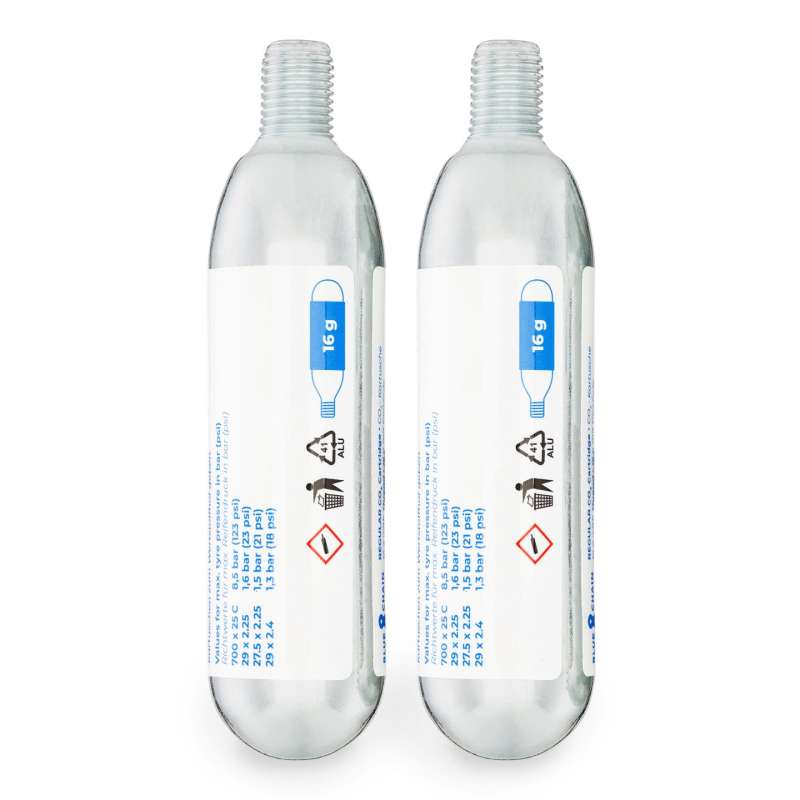 BLUECHAIN CO2 Cartridges with Thread - 2x 16g