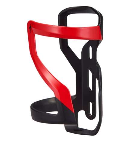 Specialized Zee Cage II - Left - Bottle Cage - Matte Black Flo Red