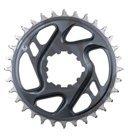 SRAM GX Eagle Kettingblad - Direct Mount | X-SYNC 2 | 12-voudig | C1 - Offset 3mm | Lunar Grey