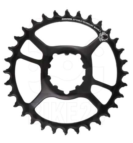 SRAM Eagle X-SYNC 2 STEEL Direct Mount Stahl Kettenblatt - 3mm Offset - Boost - schwarz