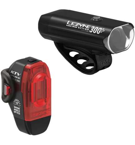 Lezyne Micro 300    KTV Drive Light Set - German StVZO approved - black