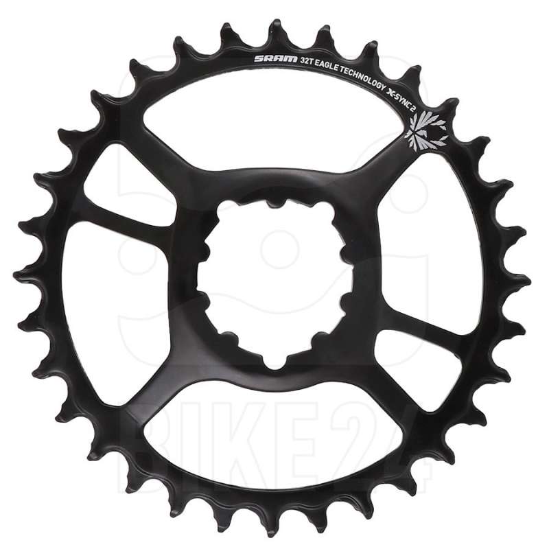 SRAM Eagle X-SYNC 2 STEEL Direct Mount Chainring - 6mm Offset - black