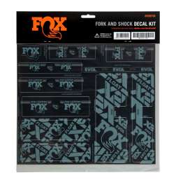 FOX CUSTOM Decal Kit for Fork   Rear Shock - Storm Blue