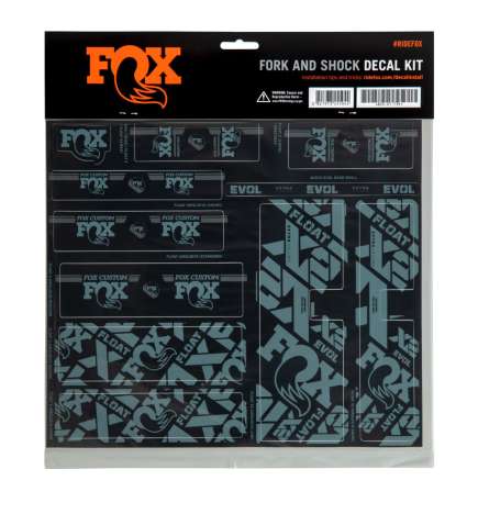 FOX CUSTOM Decal Kit for Fork   Rear Shock - Storm Blue