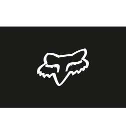 FOX Head 18cm Sticker - black