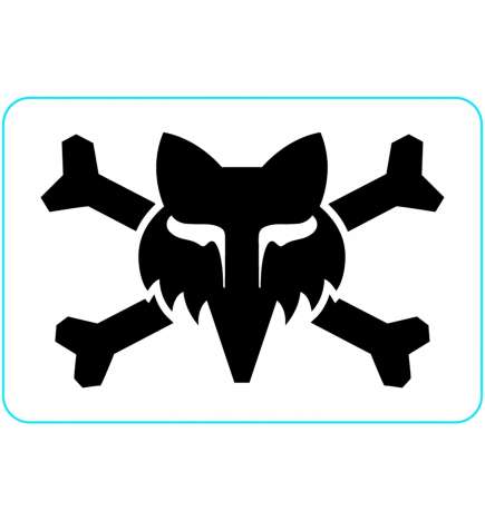 FOX Victory Logo 3  Stickers - white