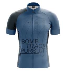 Bombtrack GRIDS AND GUIDES Shortsleeve Jersey - midnight blue
