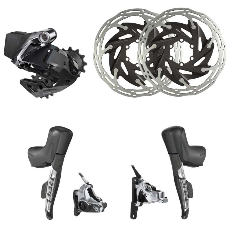 SRAM Upgrade Kit Cambio - RED eTap AXS HRD - Freni a Disco Idraulici - 1x12 - Flat Mount - 6-Bolt
