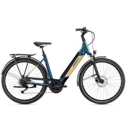 Ghost E-Teru B Essential Low EQ - 27.5  Easy Entry E-Bike - 2022 - petrol blue   beige