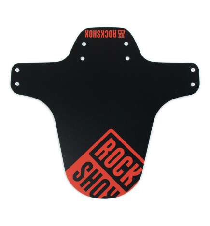 RockShox MTB Spatbord - Black - Fire Red Print