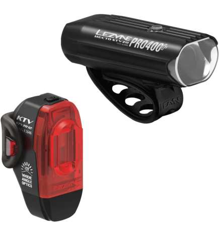 Lezyne Hecto Pro 400    KTV Drive Light Set - German StVZO approved - balck