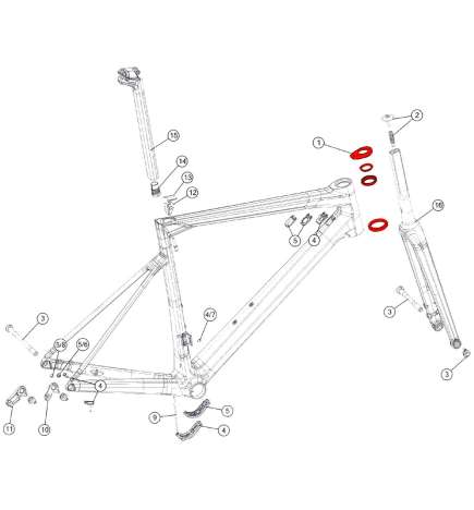 BMC Headset for Teammachine SLR01 Disc, Alpenchallenge AMP - (as from 2018) - 301154