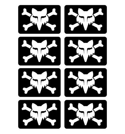 FOX Adesivo Pack - Victory Logo - nero