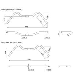 Surly Open Bar - 25.4 Handlebar - black