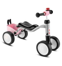 Puky WUTSCH Draisienne pour Enfants - Bundle incl. Sacoche Cadre - grey bunny