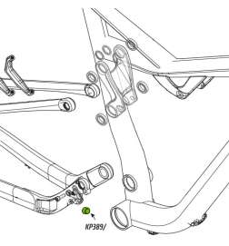 Cannondale KP389  Umwerfer Kabelstop für Jekyll 27,5  und Habit Bad Habit