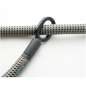 tex-lock eyelet wraz z zapięciem rowerowym U-lock - 120cm - electric grey