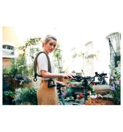 tex-lock Antifurto a Cavo - Eyelet incl. U/X-Lock - 120 cm - wild hemp