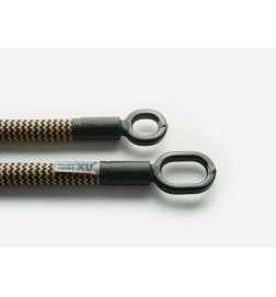 tex-lock Candado Cable - eyelet incl. U X-Lock - 80 cm - wild hemp