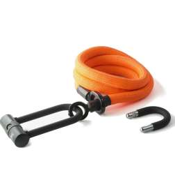 tex-lock Antifurto a Cavo - eyelet incl. U/X-Lock - 160 cm - acid orange