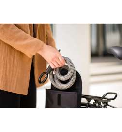 tex-lock Cavo di Inserimento per Blocco Telaio - mate Lock incl. Pocket - 120 cm - onyx black