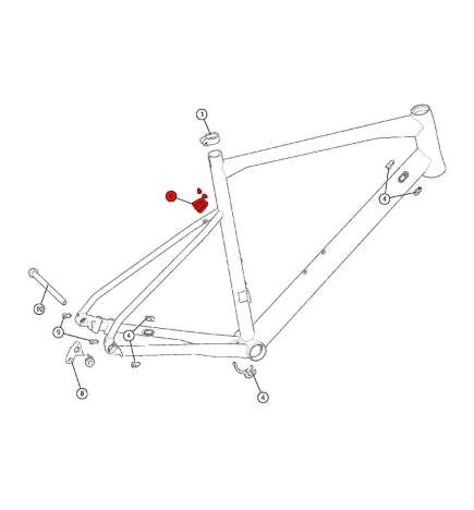 BMC Supporto per Parafango per Roadmachine 03 - 300680 - Acciaio