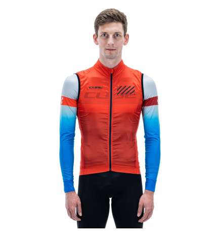 CUBE TEAMLINE Wind Gilet Men - red